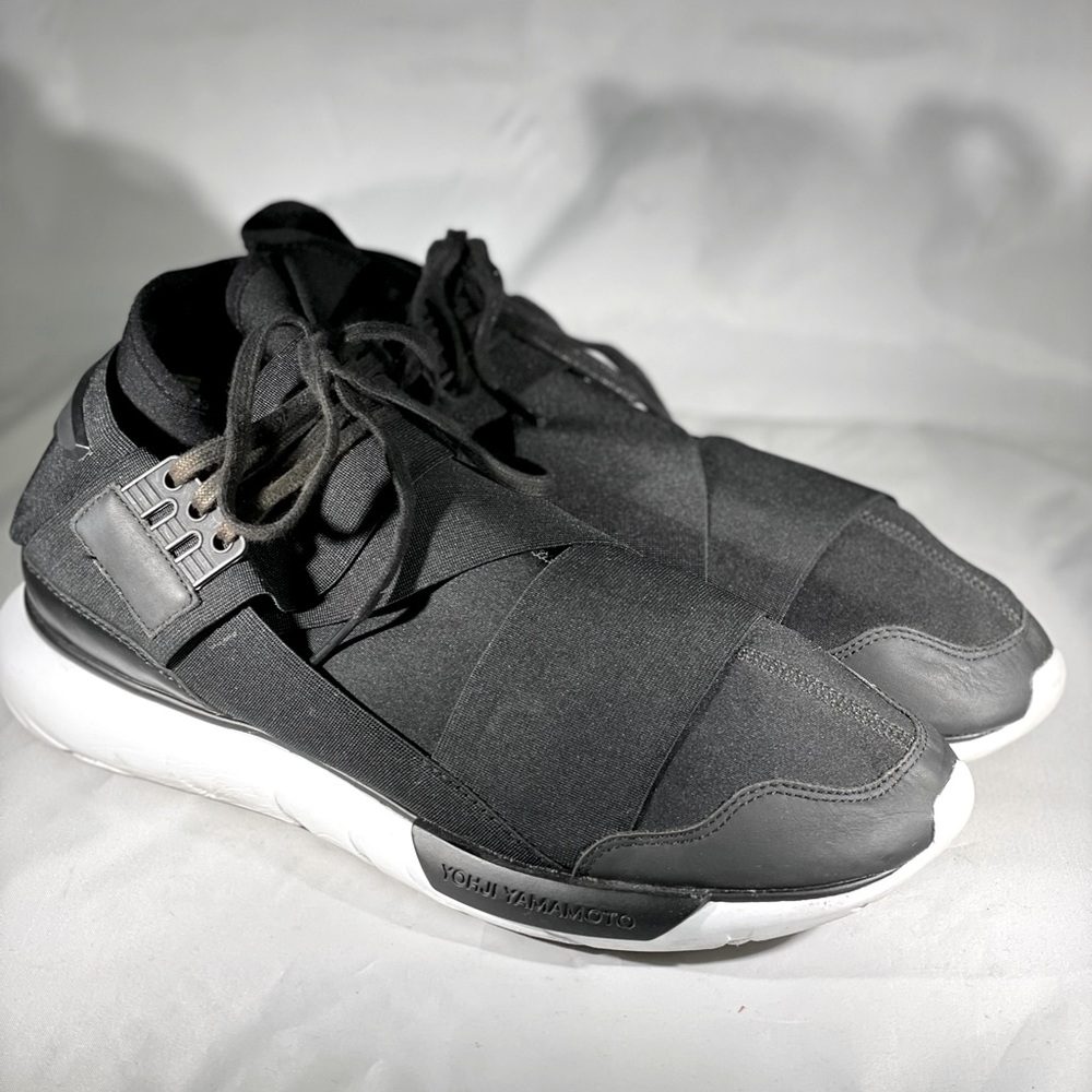 Y-3 Black Sneakers with White Sole - Picture 2 of 7
